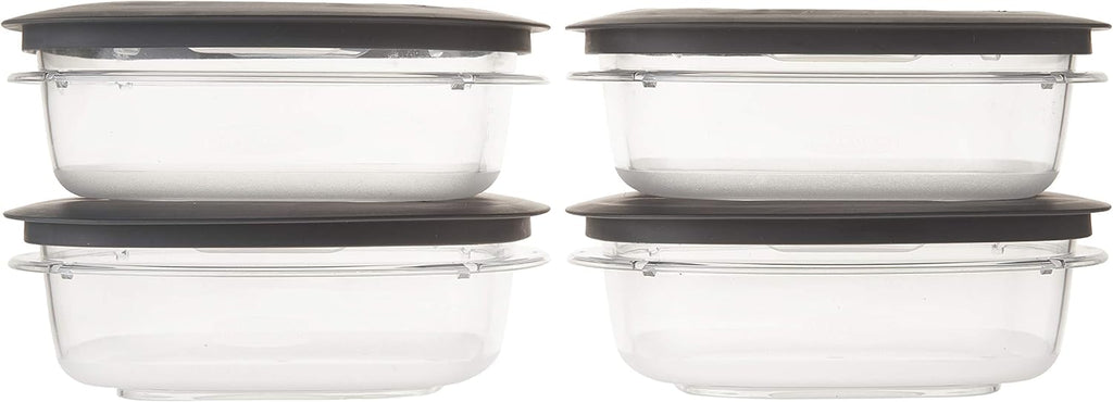 4 Pack Grey 3 Cup Food Storage Container B942717