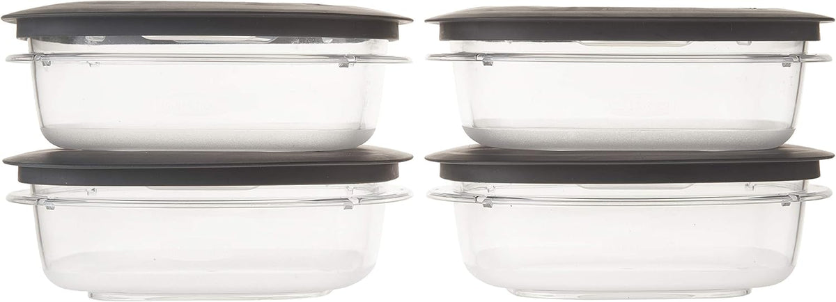 4 Pack Grey 3 Cup Food Storage Container B942717