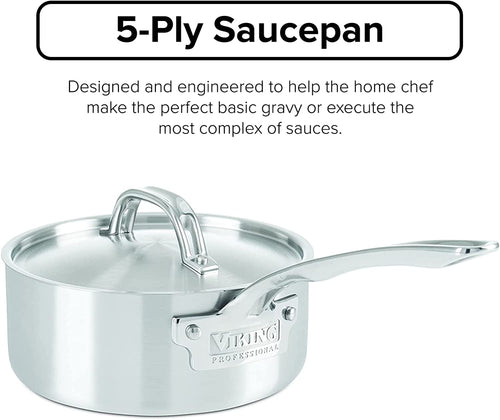 10 Piece 5-Ply Stainless Steel Cookware Set T778