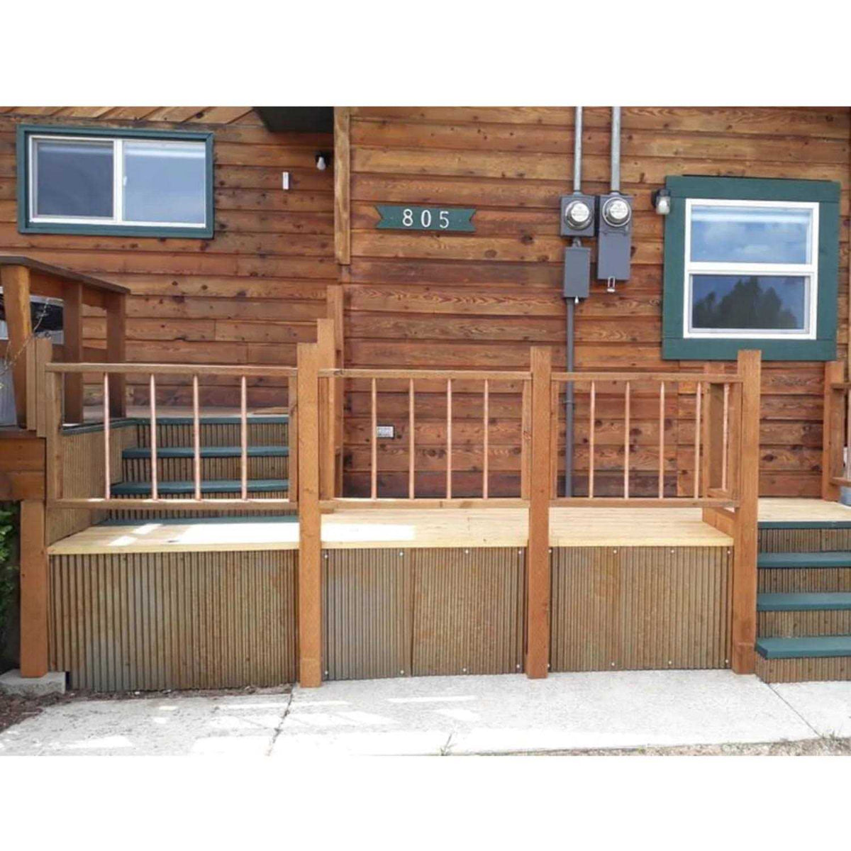 24W x 36H Corrugated Metal Wainscoting Panel I81491