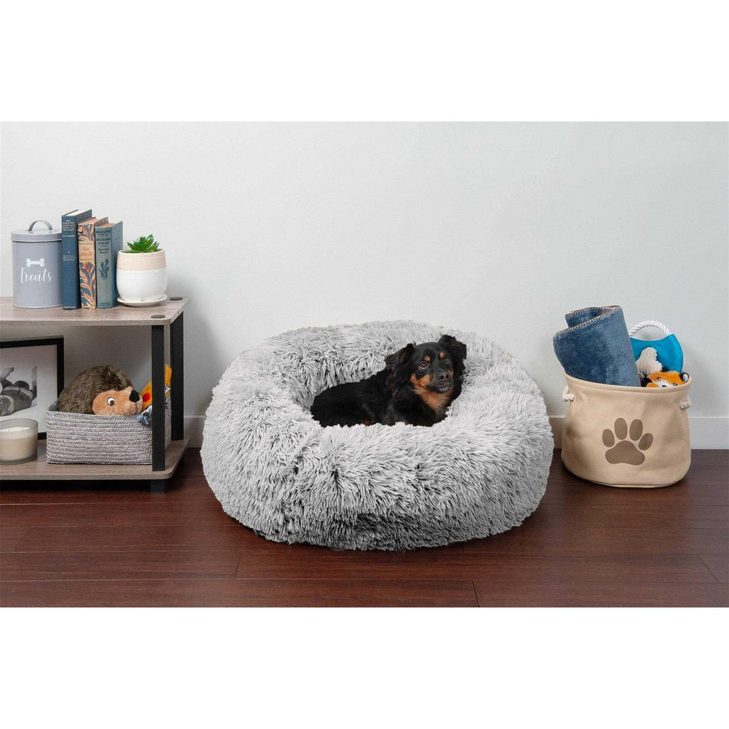 Long Fur Donut Dog Bed V11007