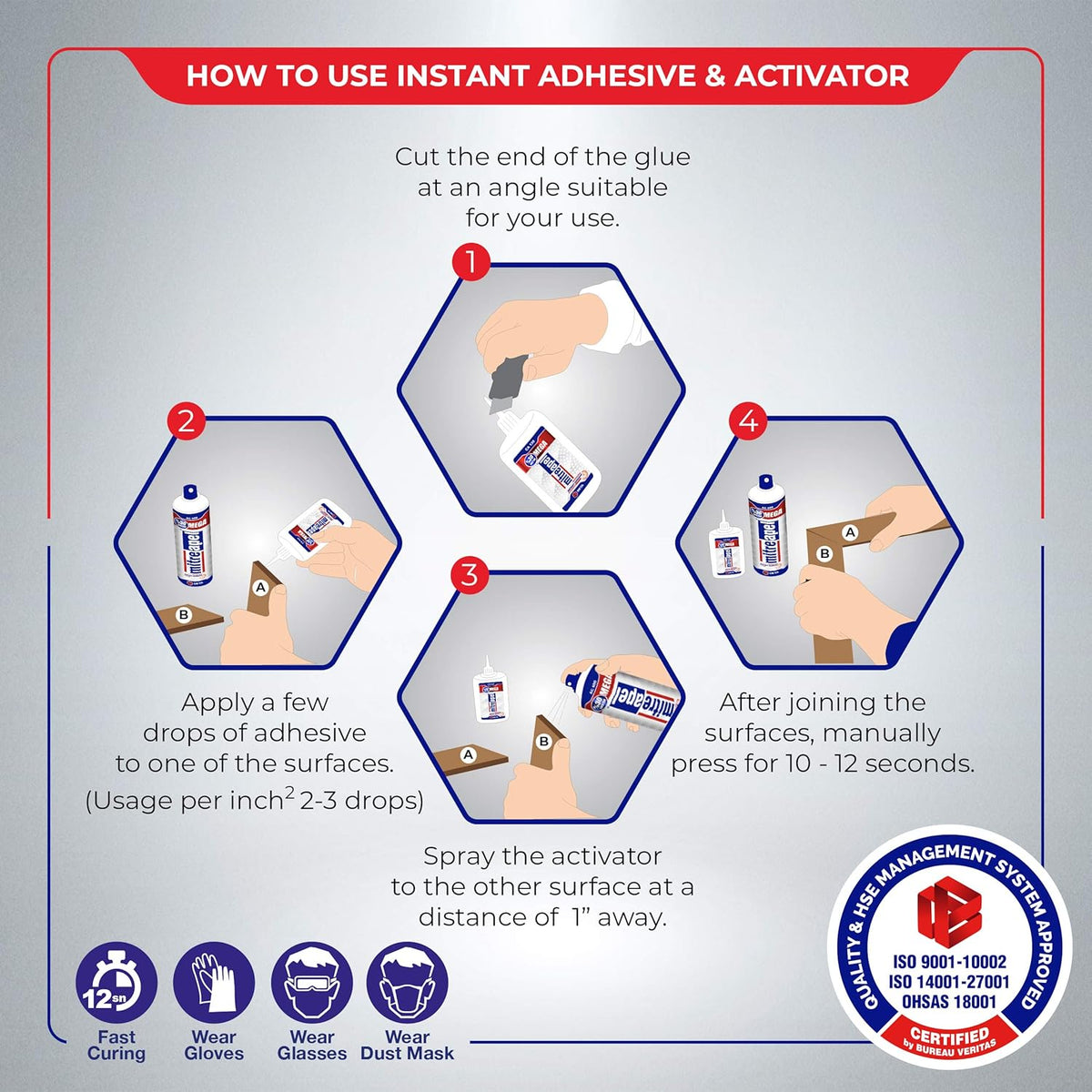 4.5 oz - 16.9 fl oz Cyanoacrylate Glue and Activator Spray X200
