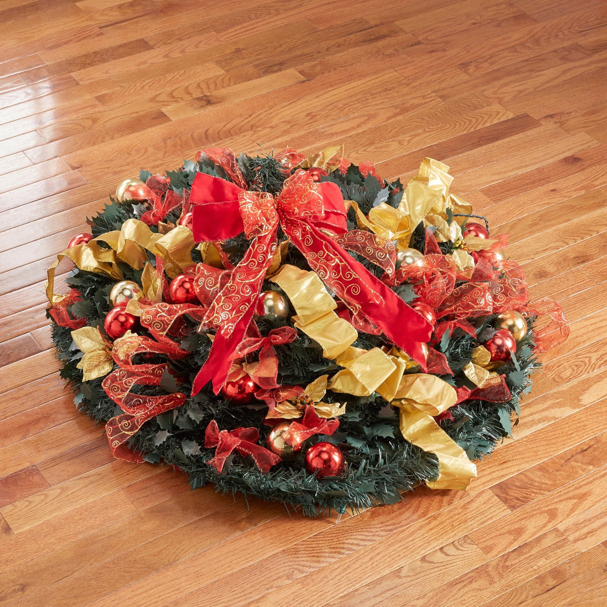 Red White 6 Foot Pre-Lit Christmas Tree E256