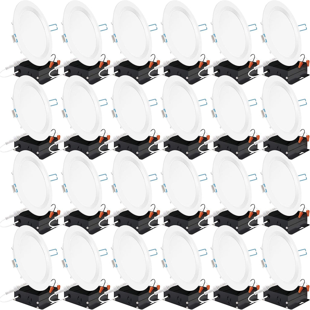 24 Pack 4 Inch LED Recessed Lighting 3000K Warm White Dimmable F446269
