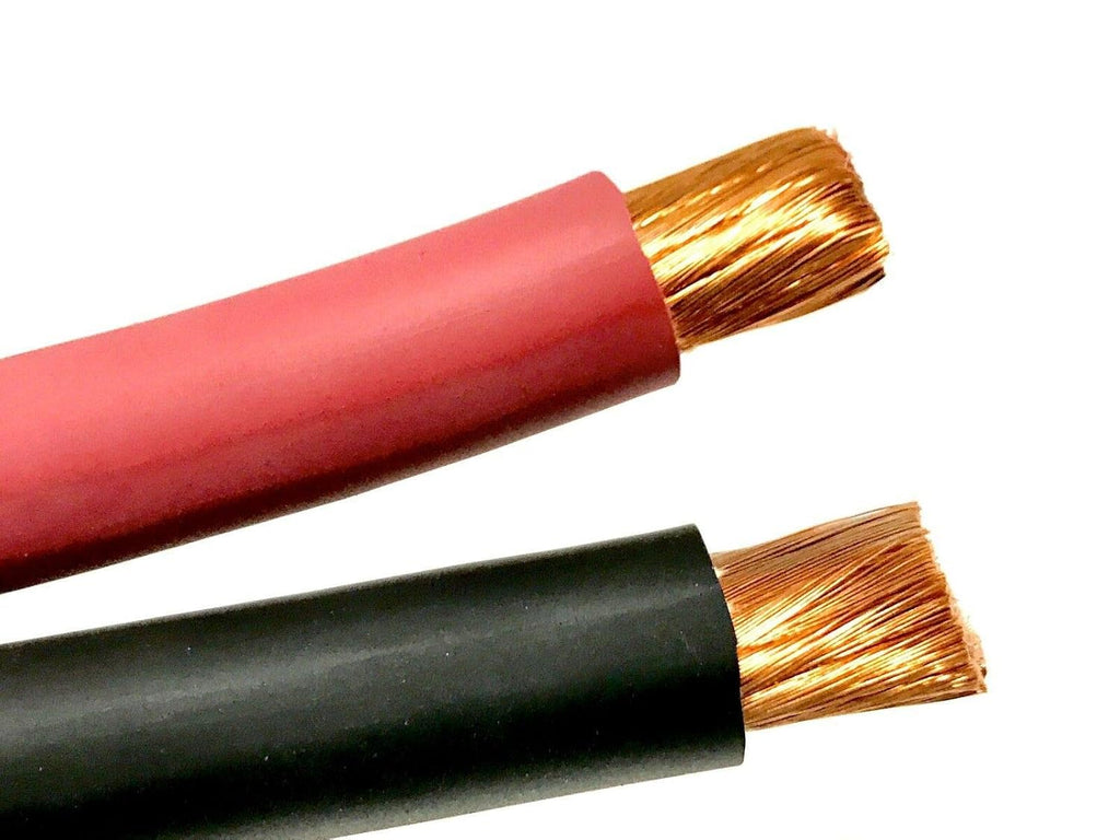 8 Gauge Pure Copper Flexible Cable Wire 50 ft Black + 50 ft Red X475780