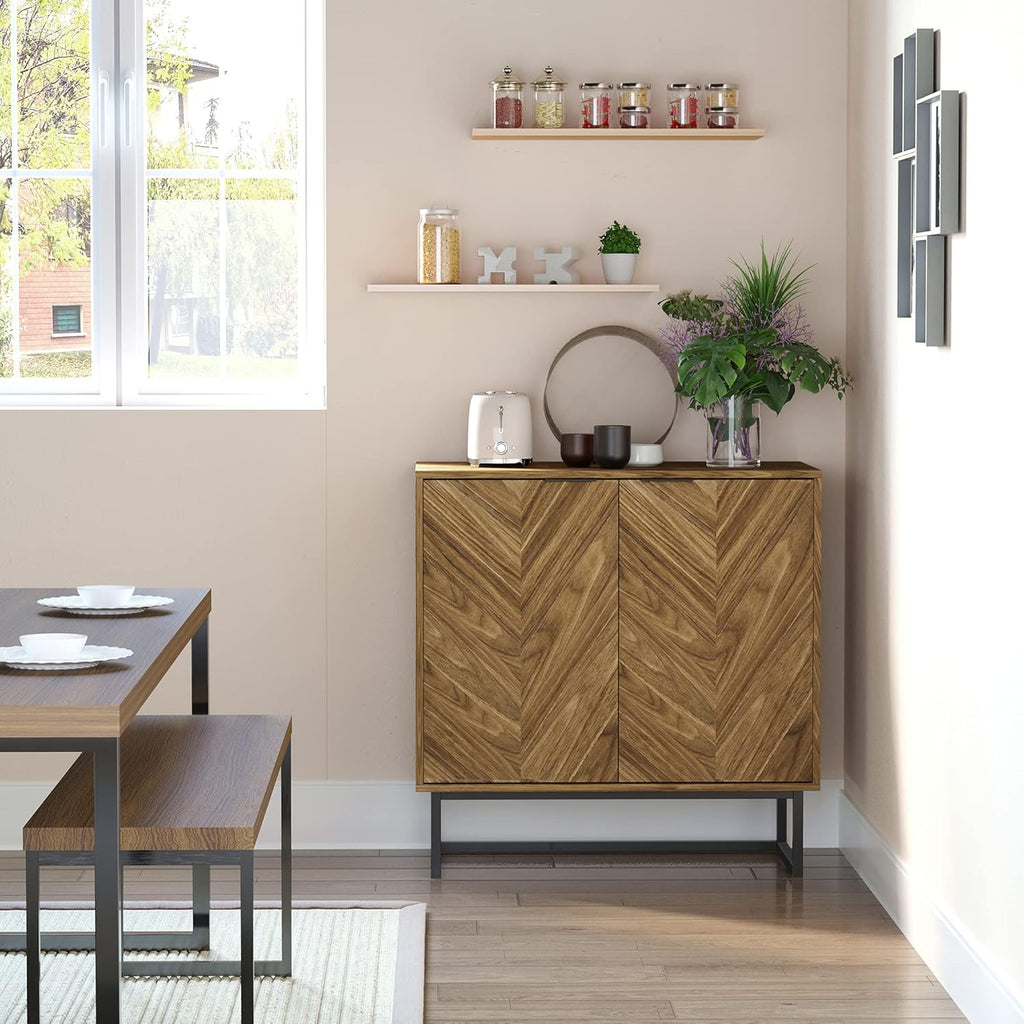 Double Door Storage Cabinet with Adjustable Shelf H5835