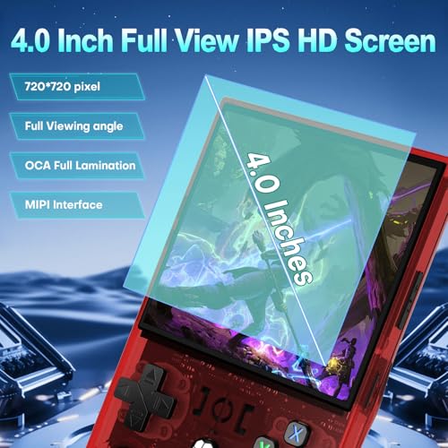 4.0 inch IPS Screen Handheld Retro Game Console (Transparent Gray) T85352