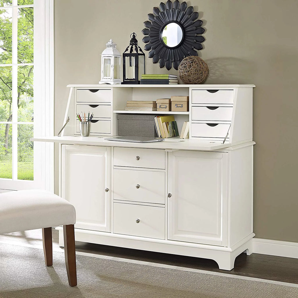 White Secretary Desk W58635