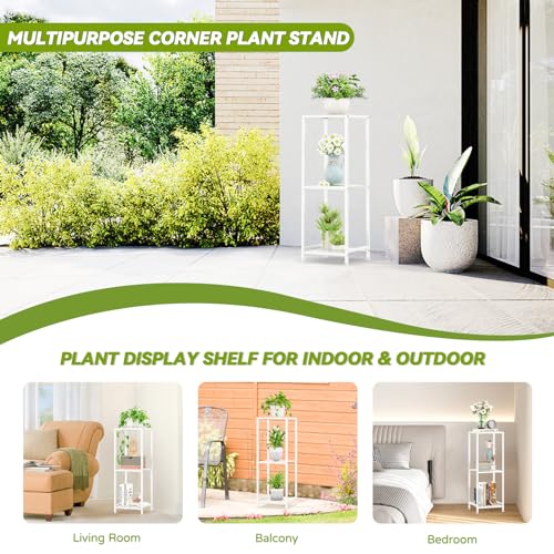 Black 32 Inch Metal 3 Tier Plant Stand A168