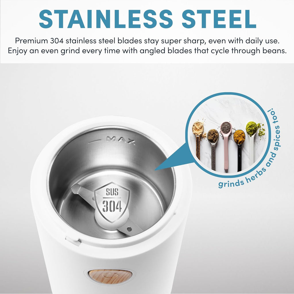 White 40g Mini Electric Coffee Grinder I430
