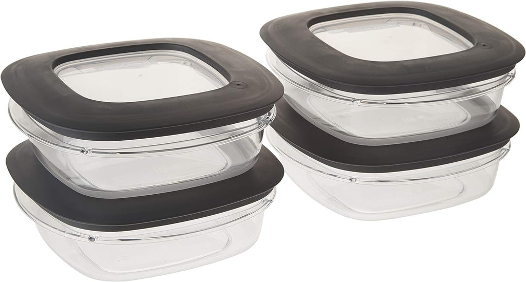 4 Pack Grey 3 Cup Food Storage Container B942717