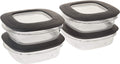 4 Pack Grey 3 Cup Food Storage Container B942717
