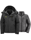 Men's Warm Winter Down Jacket Hooded Waterproof Coat E6453