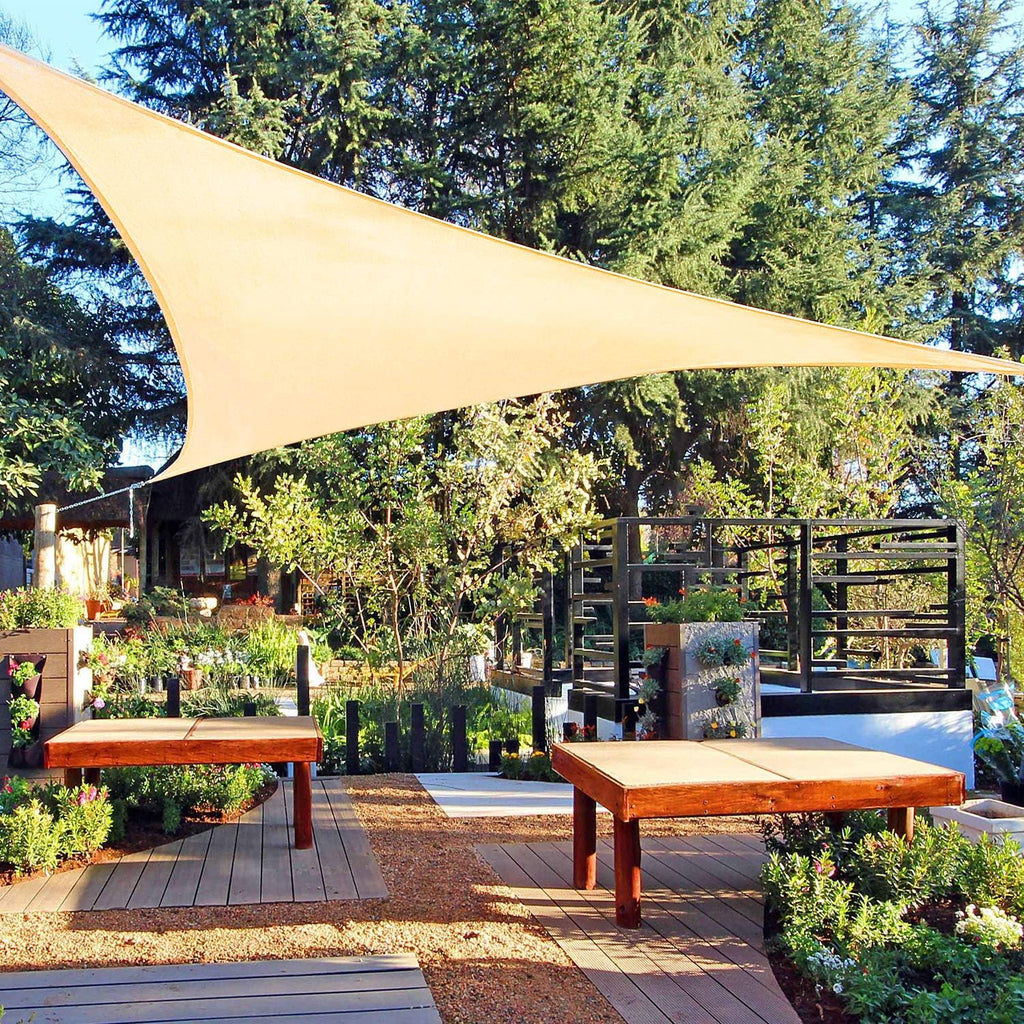 Rectangle Sun Shade Sail Canopy 16'X20' Permeable Shade Cloth J316