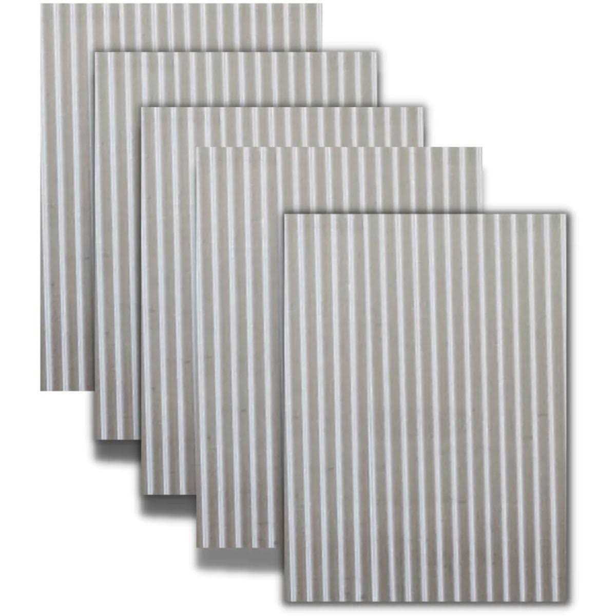 24W x 36H Corrugated Metal Wainscoting Panel I81491