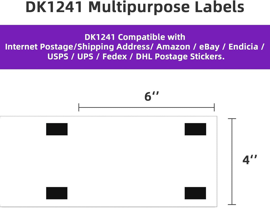 4 x 6 Shipping Label 2400 Labels Pack of 2 M238614