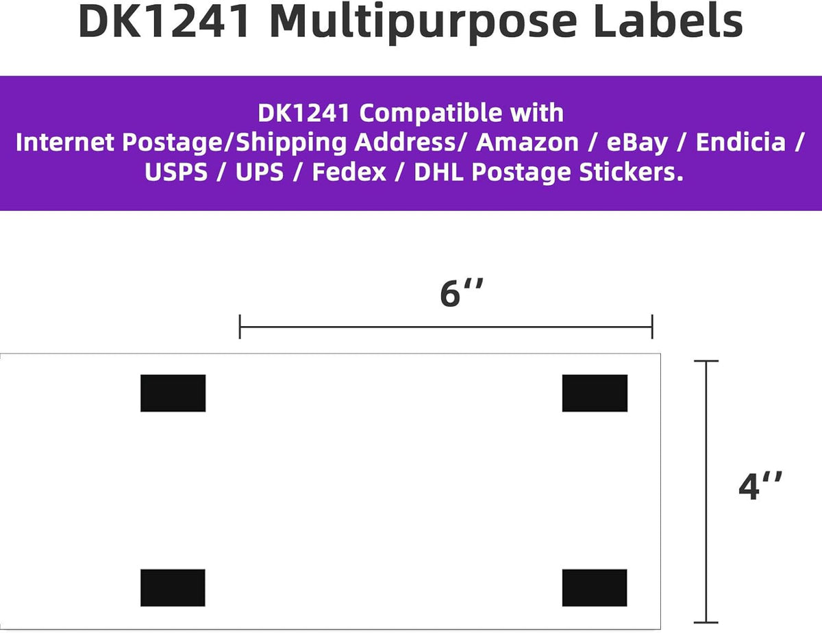 4 x 6 Shipping Label 2400 Labels Pack of 2 M238614