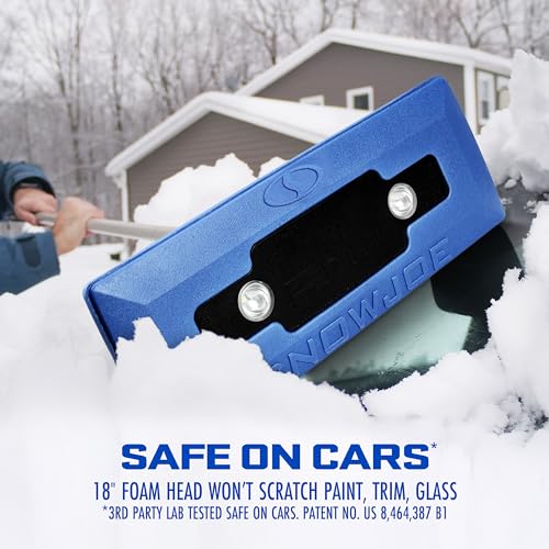 18-Inch Foam Head Snow Broom Ice Scraper V8368