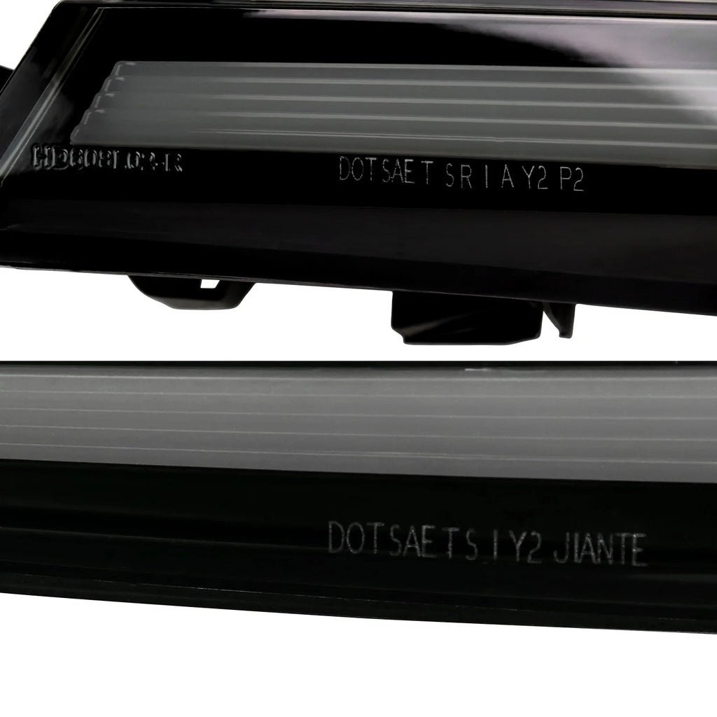 Glossy Black Smoked Lens LED Tail Lights with Sequential Signal U89437