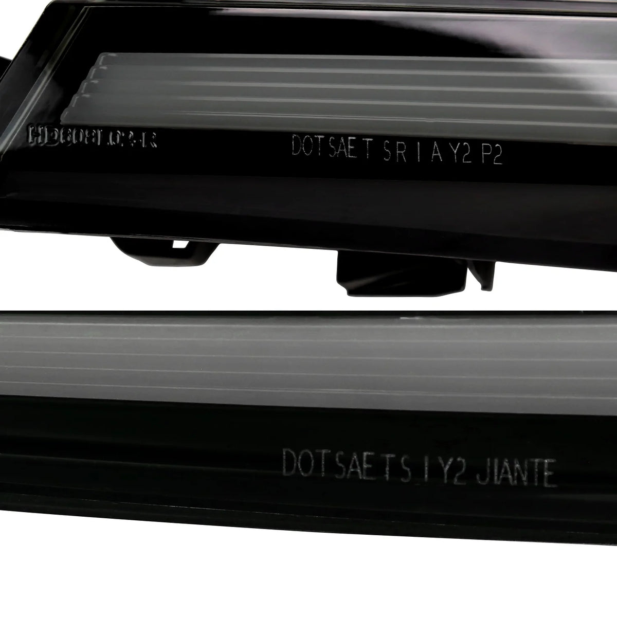 Glossy Black Smoked Lens LED Tail Lights with Sequential Signal U89437