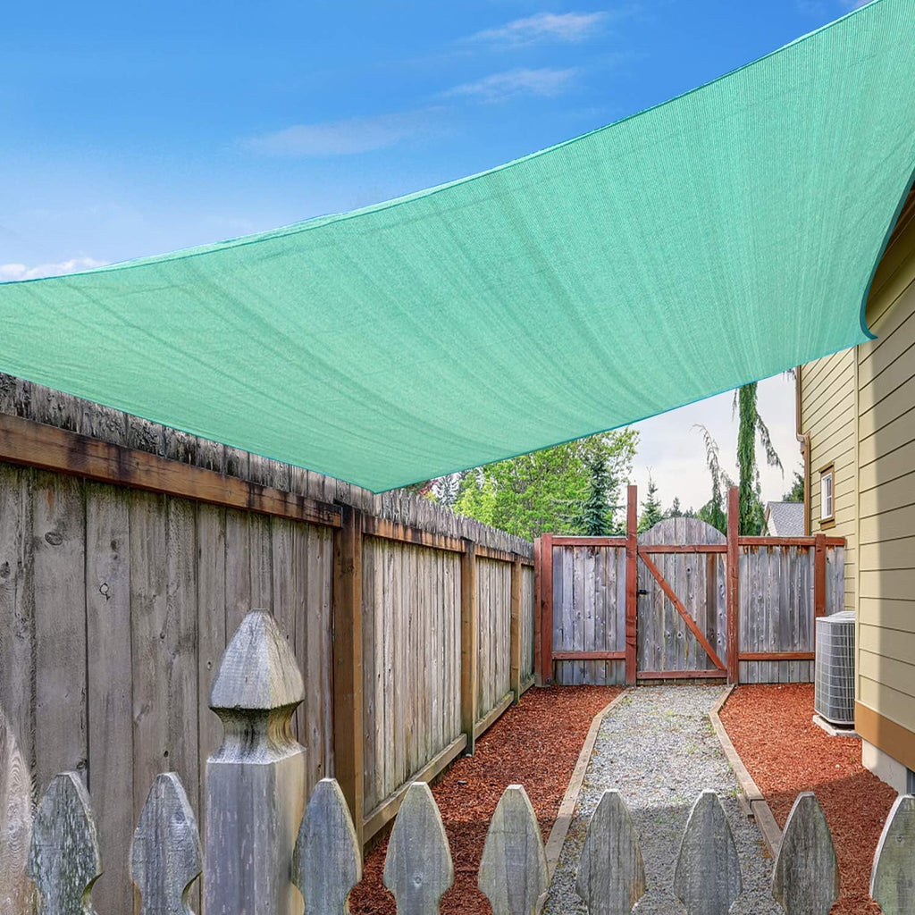 Rectangle Sun Shade Sail Canopy 16'X20' Permeable Shade Cloth J316
