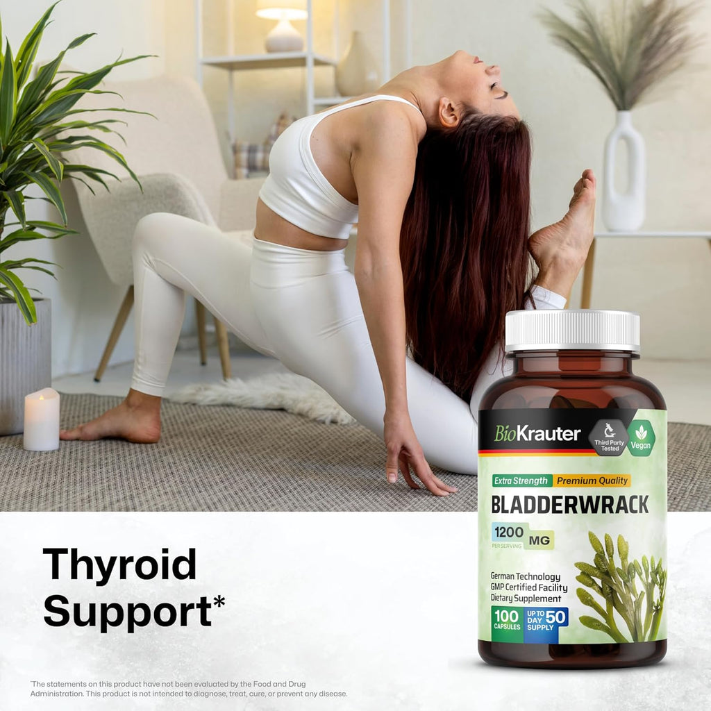 1200 mg Bladderwrack Capsules, 100 Veggie Capsules C94409