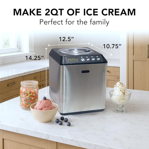 2.1 Qt. Stainless Steel Ice Cream Maker Y2512
