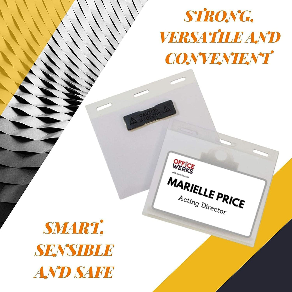 Magnetic Name Badge Holder Kit I845