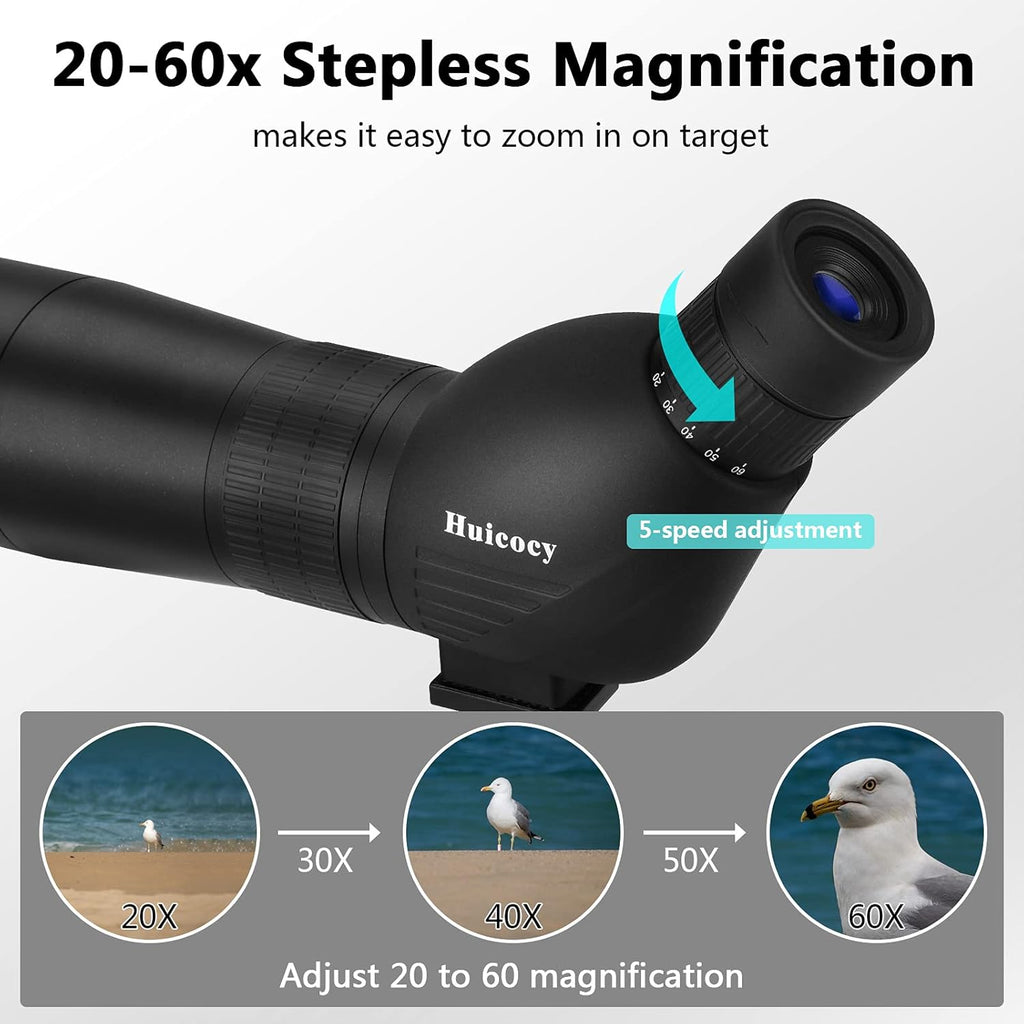 20-60x60mm Zoom Spotting Scope with Tripod N820632