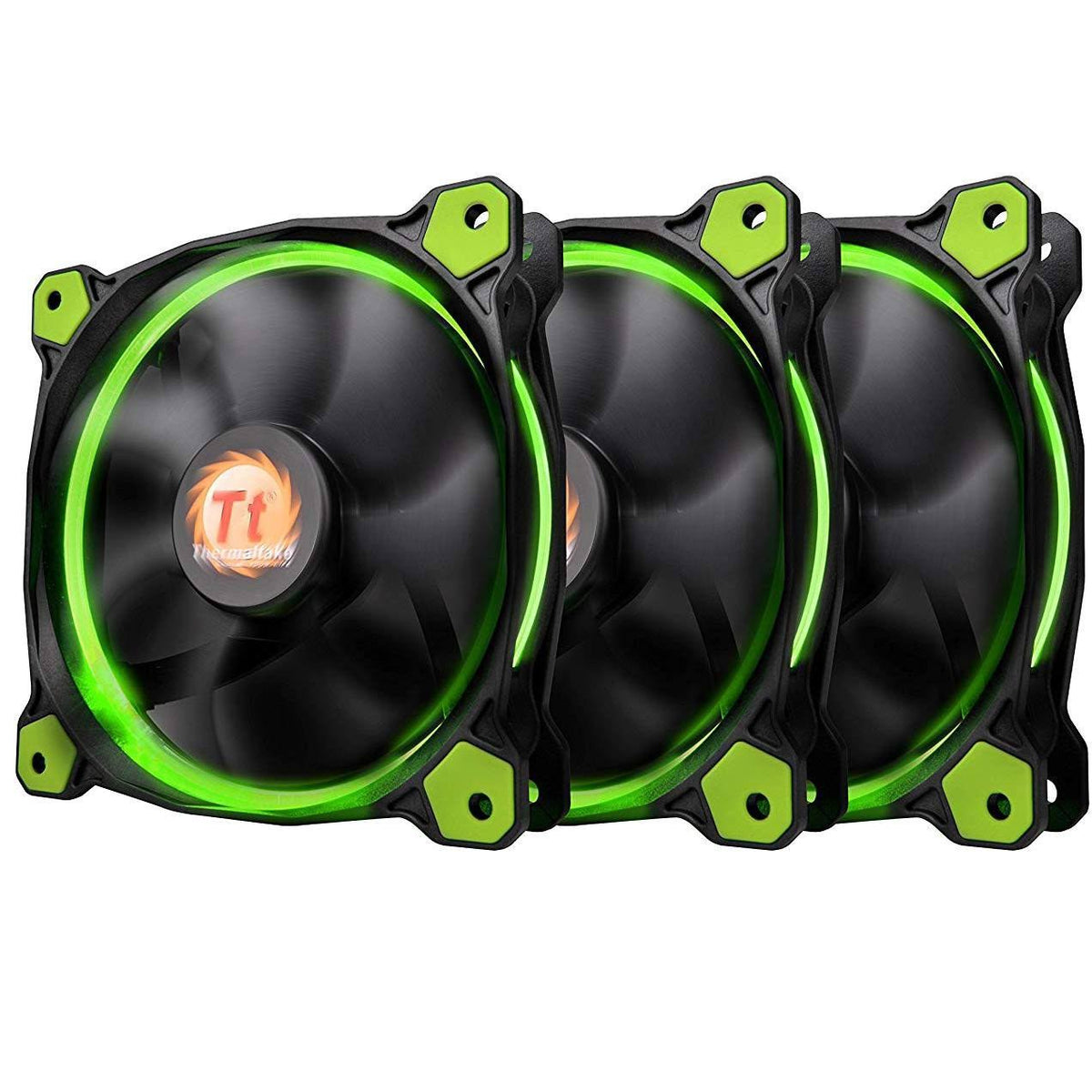 120mm Green LED Case Fan 3 Fans Pack U82170