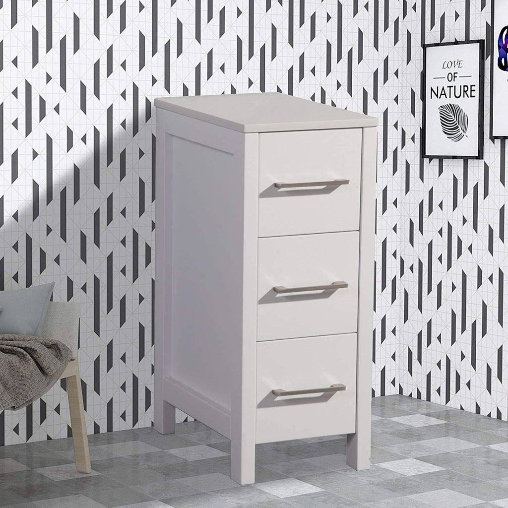 12 inch Wide Bathroom Vanity Cabinet with Ceramic Top F519864