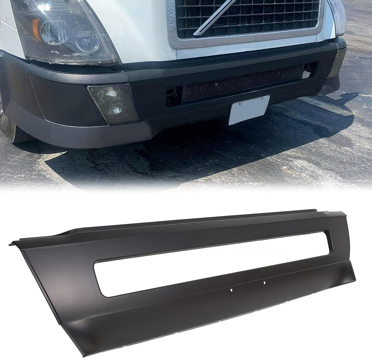 Black Front Truck Bumper Center Cover O768777