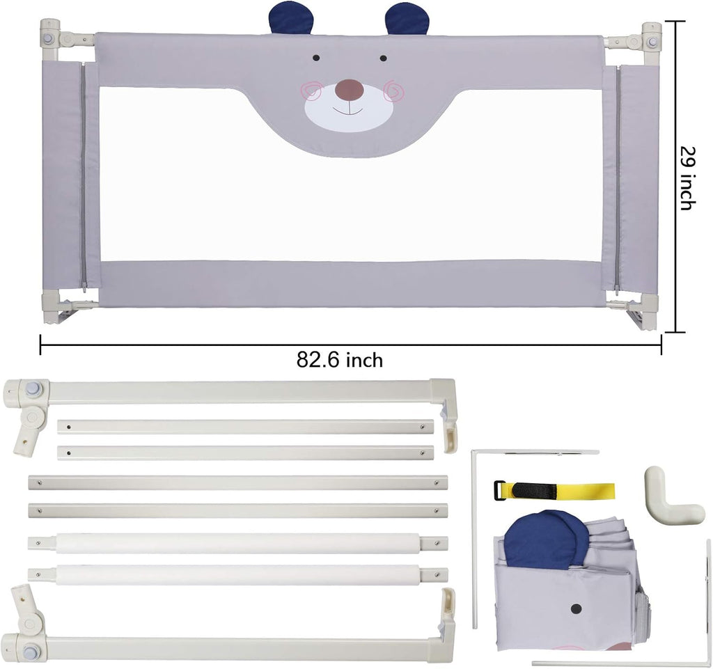 Toddler Bed Rail Extra Tall Collapsible Safety Guard D34019
