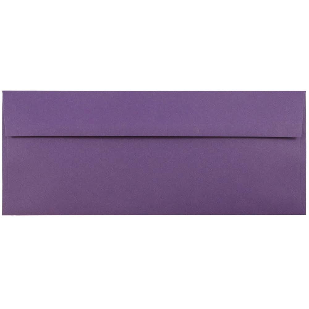 #10 Business Envelopes 4 1/8 x 9 1/2 Dark Purple 1000/Carton B72078