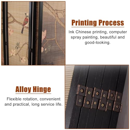 6 Panel Folding Room Divider, 175cm Tall P14586