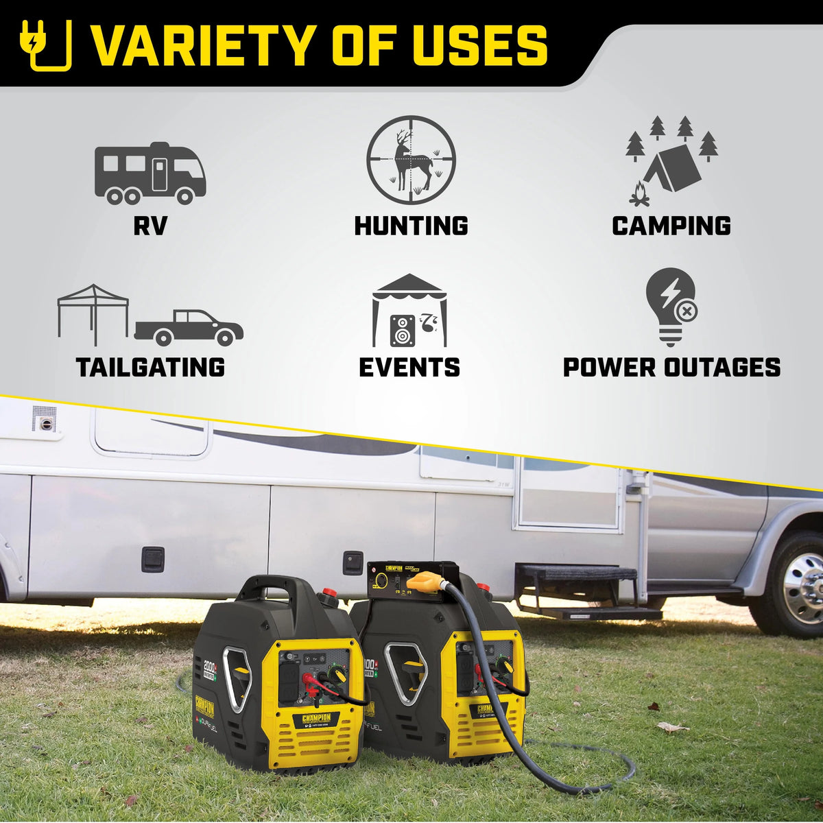 2000 Watt Dual Fuel Inverter Generator O188998