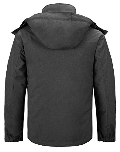 Men's Warm Winter Down Jacket Hooded Waterproof Coat E6453