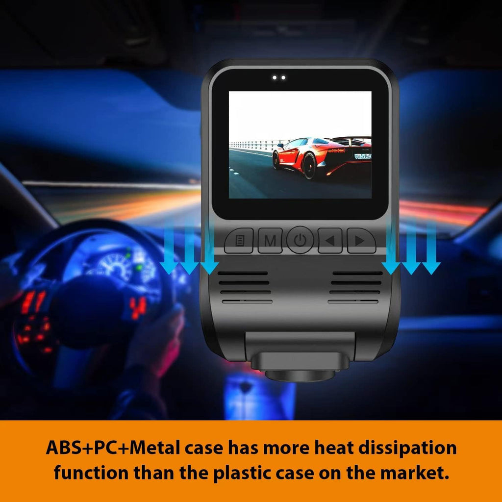 2K 1440P Front and Rear Dash Cam with WiFi GPS Night Vision M1535