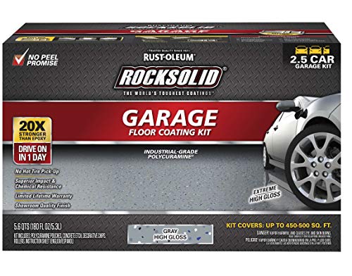 2.5 Car Kit Gray Garage Floor Coating with Gray Blend Decorative Color Chips S9765