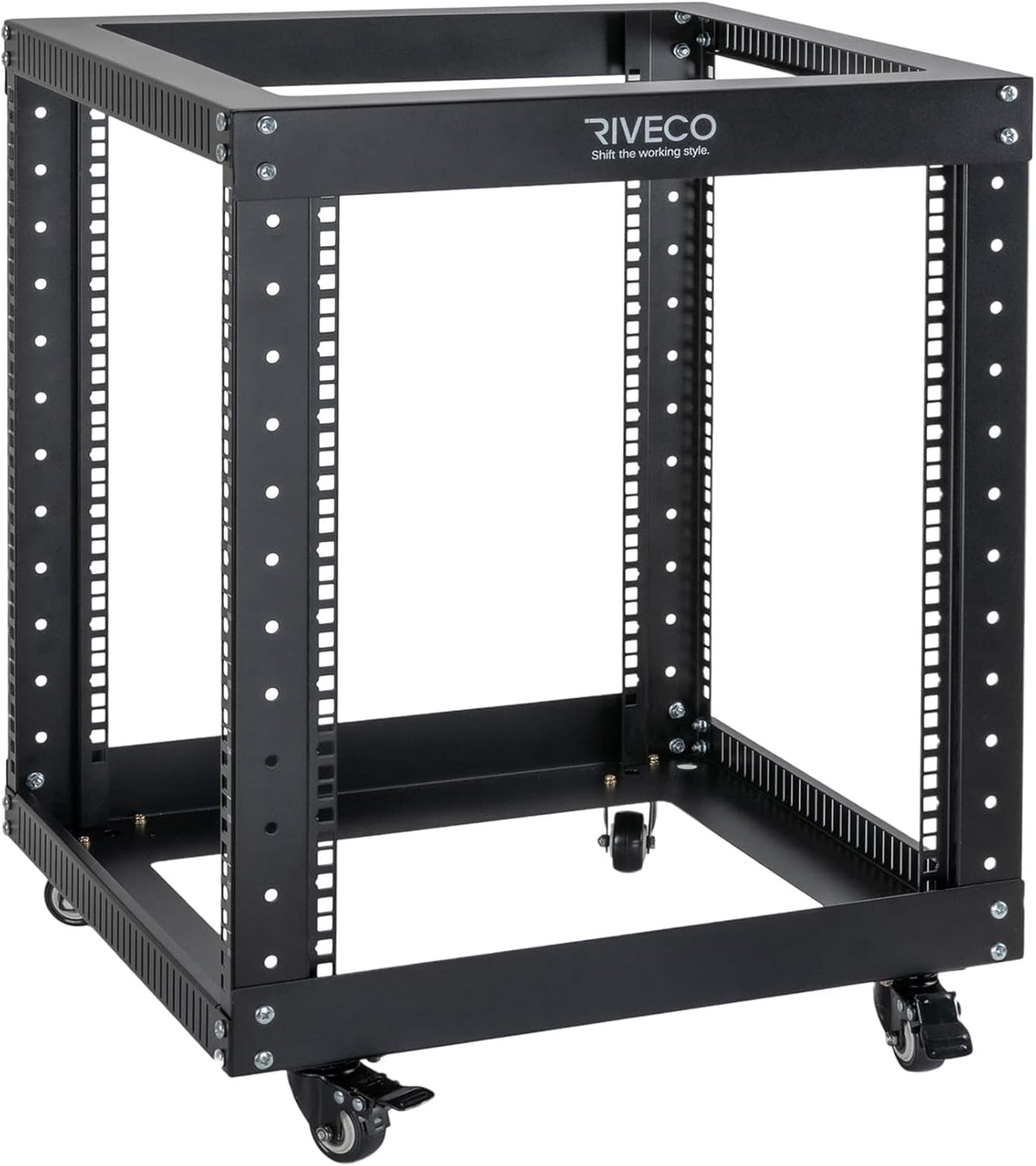 12U Open Frame Server Rack with Casters O902