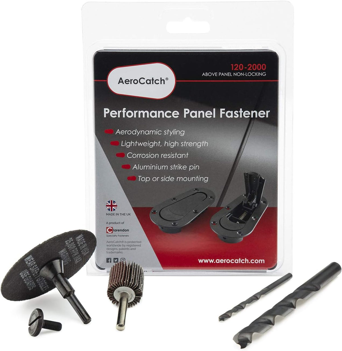 Black Pack of 2 Hood Latch and Pin Kit X238250