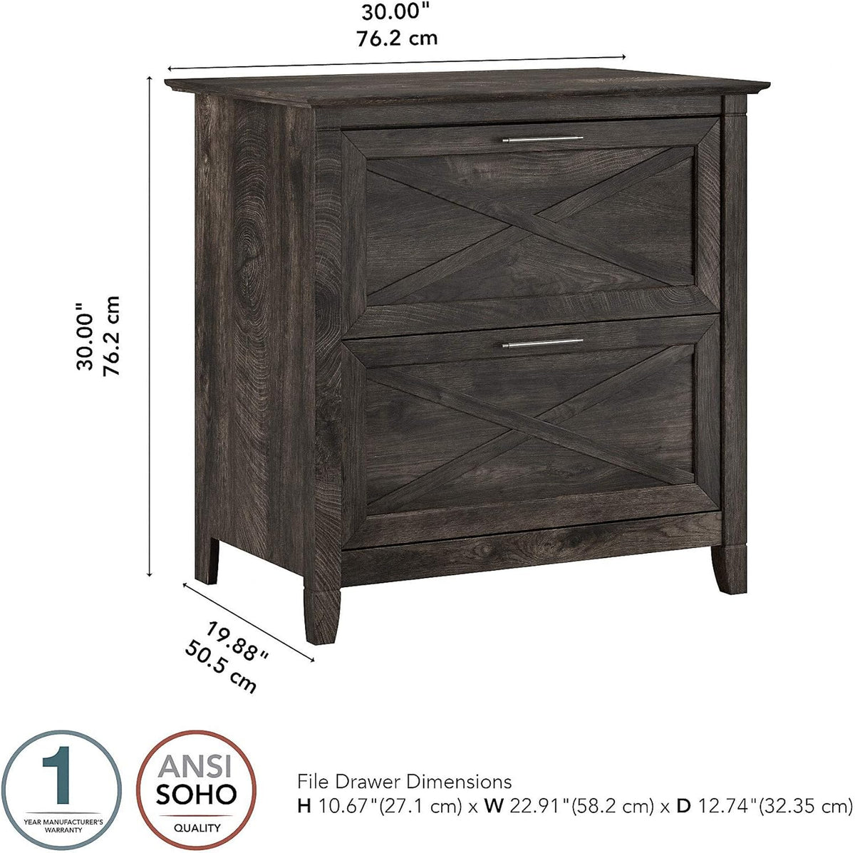2 Drawer Lateral File Cabinet R378401