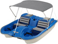 Blue 5 Seat Pedal Boat with Canopy O21916