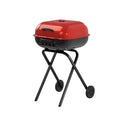 Red Portable Steel Charcoal Grill C344483