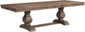 Rectangle Standard Height Dining Table, 42" D x 84" W x 30" H, Double Pedestal Base, Includes Two 12" Removable Extension Leaves G685320