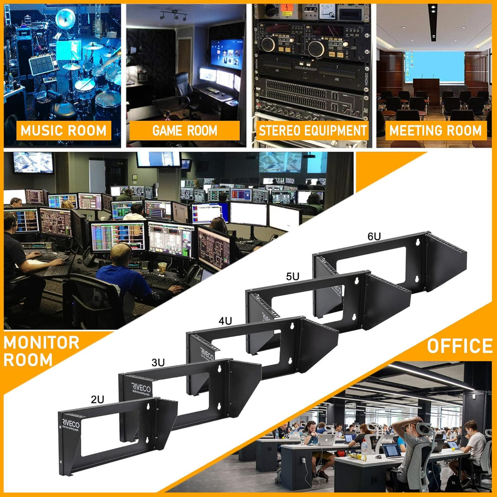 12U Open Frame Server Rack with Casters O902