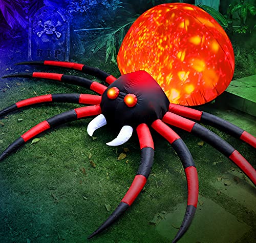 8 FT Halloween Inflatable Spider with LED V290802