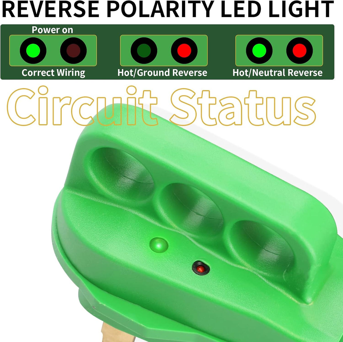Detachable Power Cord 50A 50FT with Polarity LED Indicator, 14-50P Male to SS2-50R Locking Female, Storage Bag and Plastic Strap H620