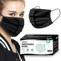 100PCS 3 Ply Black Disposable Face Mask O75467