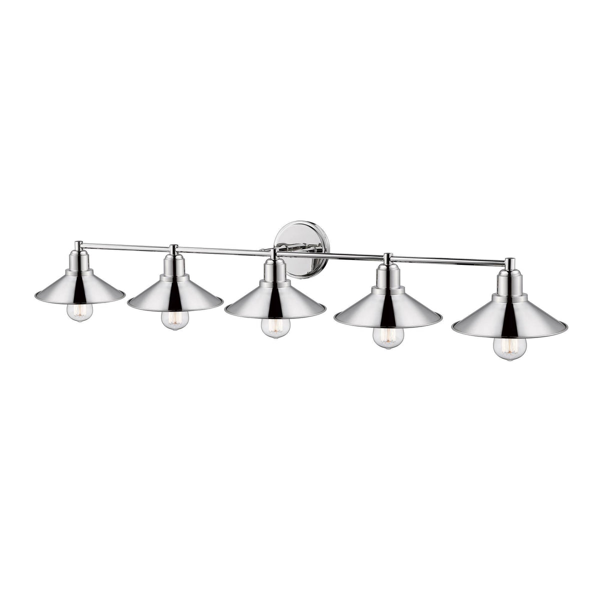 Polished Nickel 5 Light Vanity V4976